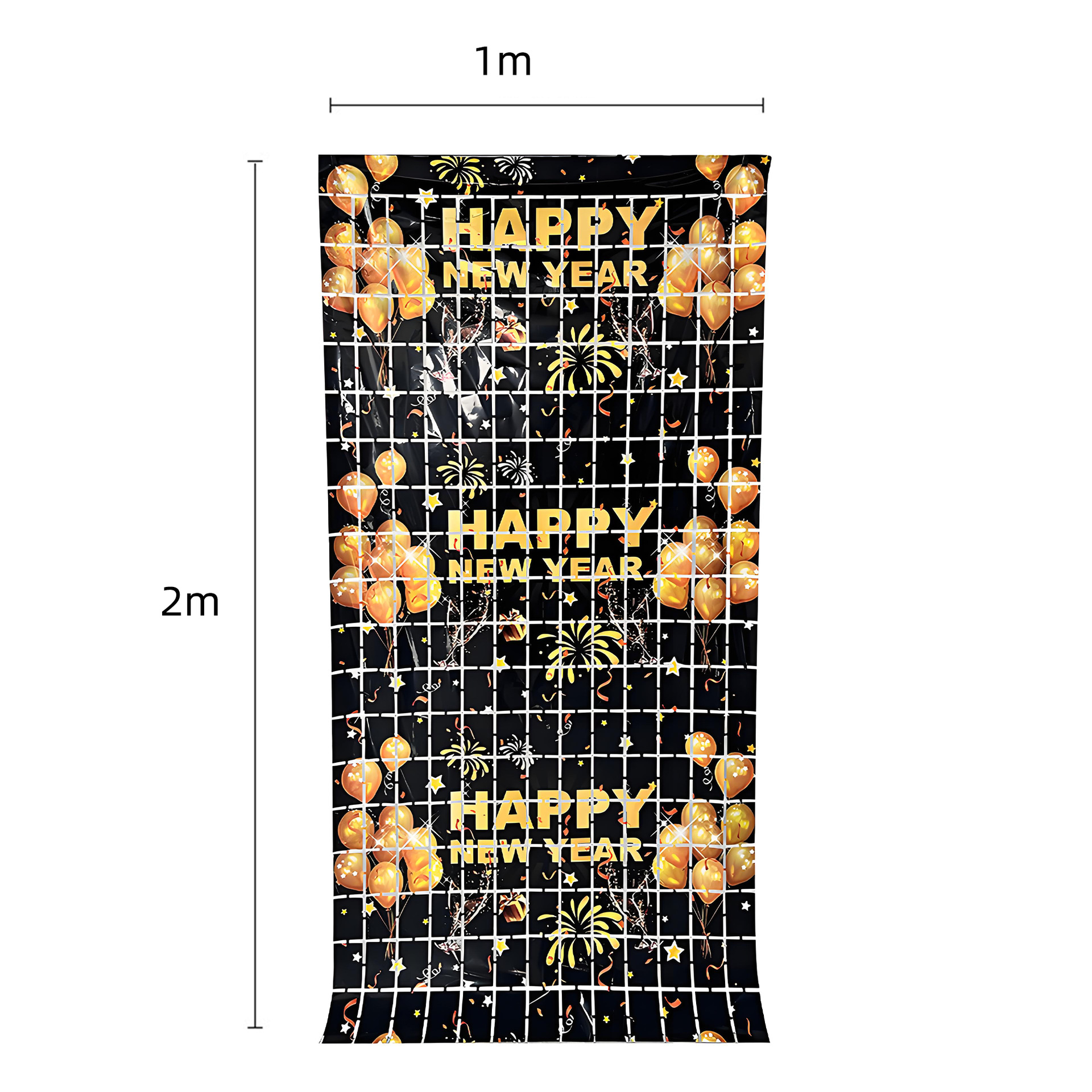 Beauty Sea 1.2m cortina de lluvia de Halloween decoración de Navidad decoración de pared de cumpleaños decoración de plástico