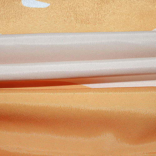 New Amazon E-commerce Cartoon Orange Waterproof Shower Curtain Fresh Digital Printed Mildew-Resistant Polyester Bathroom Shower Curtain