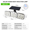 LED split street physiological induction sconce solar-powered for gazebo, 2020 years, human sensor