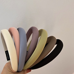 發箍網紅增高顱頂純色布藝海綿發箍2023甜美法式氣質顯白頭飾