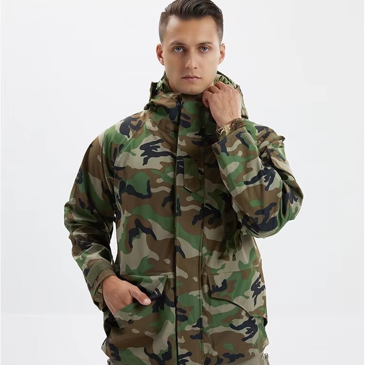 G8 Jungle Camouflage Ranger Jacket Soft Shell Shark Skin Men's Outdoor Combat Warm Zipper Waterproof Suit
