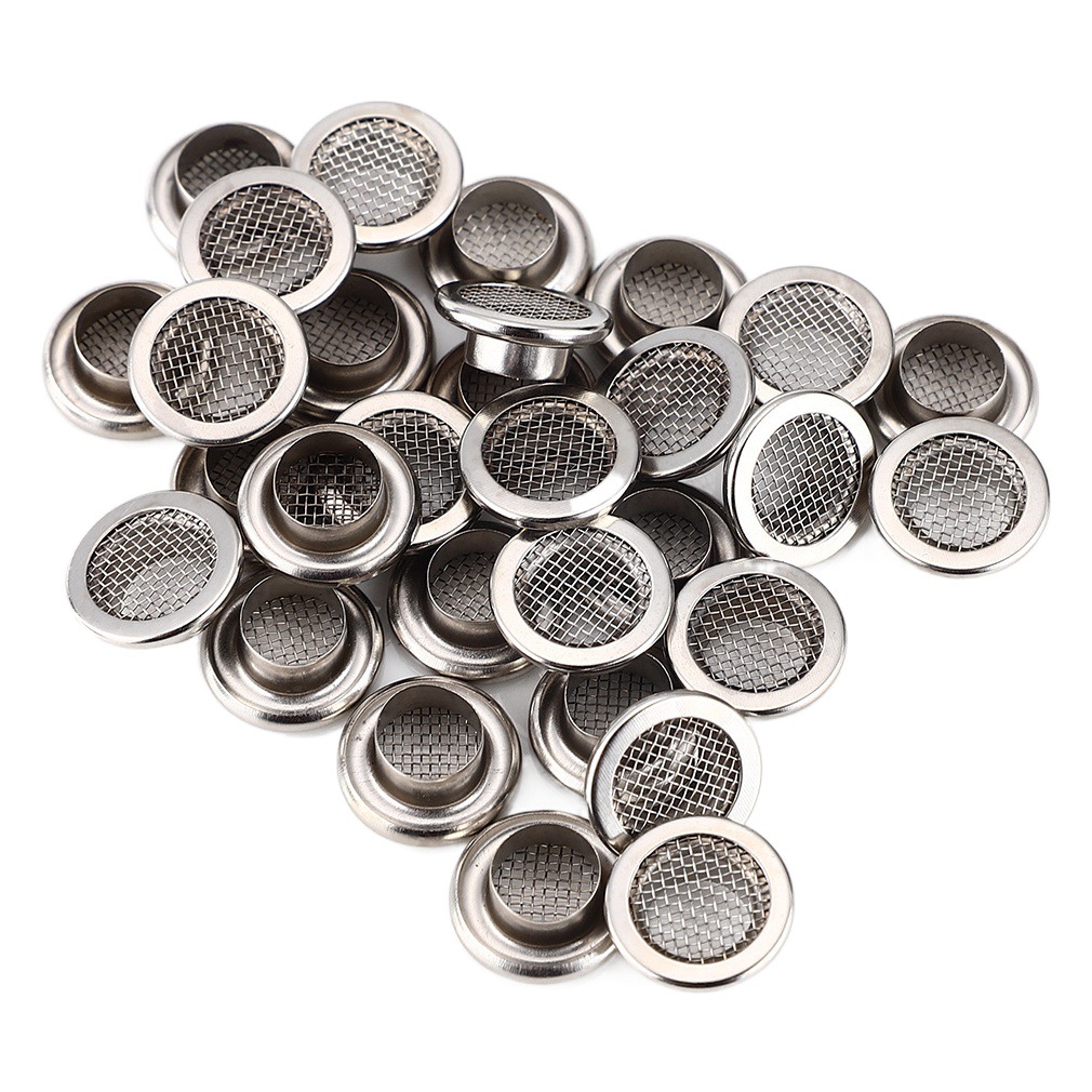 Ojales de cobre metálico con malla redonda, respiraderos