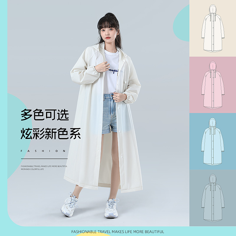 비옷 긴 전신 싱글 여성 남성 성인 안티 폭풍우 전기 배터리 자동차 세트 새로운 판초