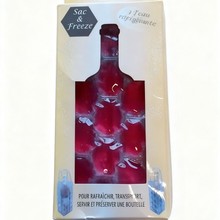 厂家定制冰酒袋便携式蜂窝状折叠酒瓶冰袋凝胶红酒袋葡萄酒冰袋