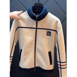 男士高级感大气百搭秋季上新流行立领设计感个性轻奢休闲夹克外套