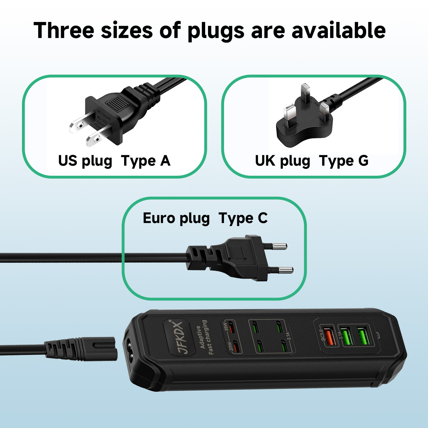 Gran Bretaña, Estados Unidos, Estados Unidos, la UE, los cargadores USB de cada plataforma transfronteriza son buenas cosas, cable de extensión de 1,5 m