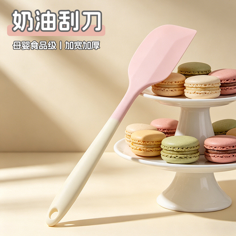 Silicone Spatula Baking Cream Mixing Tool Integrated Scraper High Temperature Resistant Food-Grade Cooking Spatula Silicone Spatula Silicone Spatula Baking Cream Mixing Tool Integrated Scraper High Temperature Resistant Food-Grade Cooking Spatula Silicone Spatula