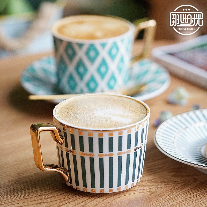 Coffee sophisticated ceramic set for beloved, afternoon tea, tea cup, wholesale, light luxury style
