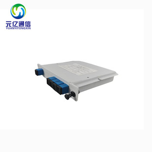 1 Point 4Sc/Upc Fiber Optic Splitter Fiber Box Plug-In Card Type Telecom Grade