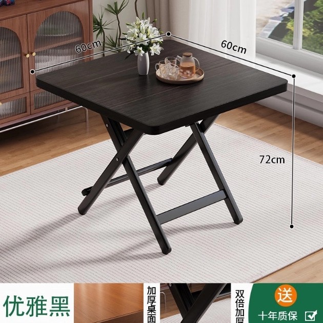 [Upgraded Model] Elegant Black 60_60_72 [Thickened Desktop-Black Painted Legs]_P…