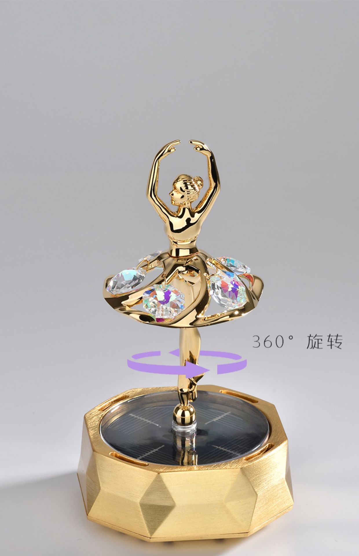 Car aromatherapy ornaments 2023 new goddess solar rotating ballet perfume car decorations high atmosphere
