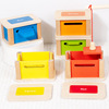 Universal wooden geometric cognitive toy with coins, children's education and upbringing, early education, classification