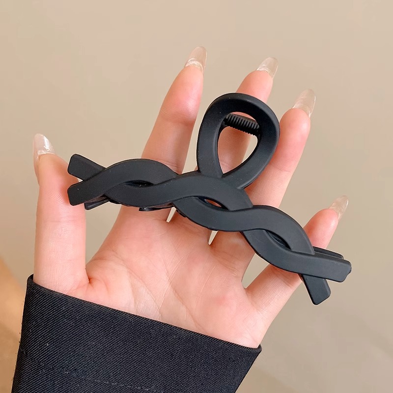 Clip de tiburón grande Cabeza trasera femenina updo artefacto temperamento horquilla tocado clip de pelo de alta calidad accesorios para el cabello clip horquilla