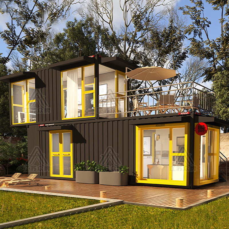 Contenedor casa móvil tienda cafetería tienda de té con leche coche de aperitivos calle comercial quiosco escénico B & B