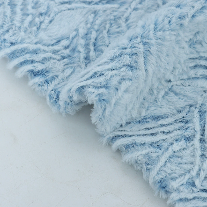 Spot frost color all -poly poly poly poly poly poly poly poly poly poly poem is edited by rabbit hair pressure flower fabrics autumn and winter clothing home spinning sofa pillow shoes and hat fabrics
