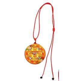 结婚小镜子随身小圆镜压腰照妖镜新娘镜出嫁挂脖红色陪嫁一对迪鹏