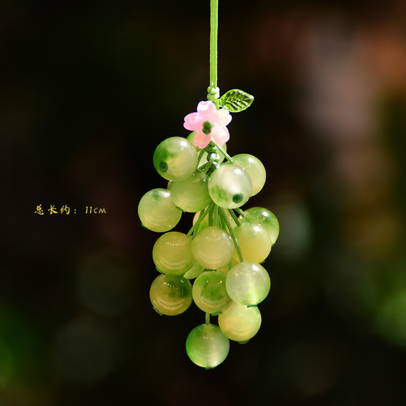 10mm 녹색 포도 펜던트