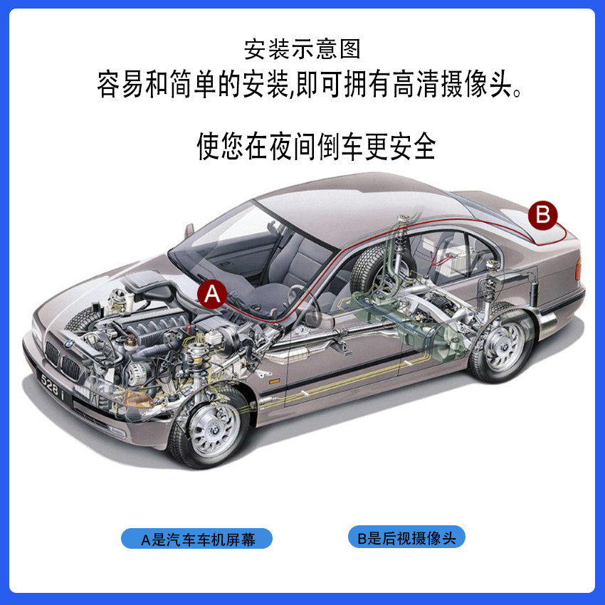 Suitable for Volvo Modified Reversing Image S60S90S40V60C40Xc60/Xc40 Car Camera Wide Angle