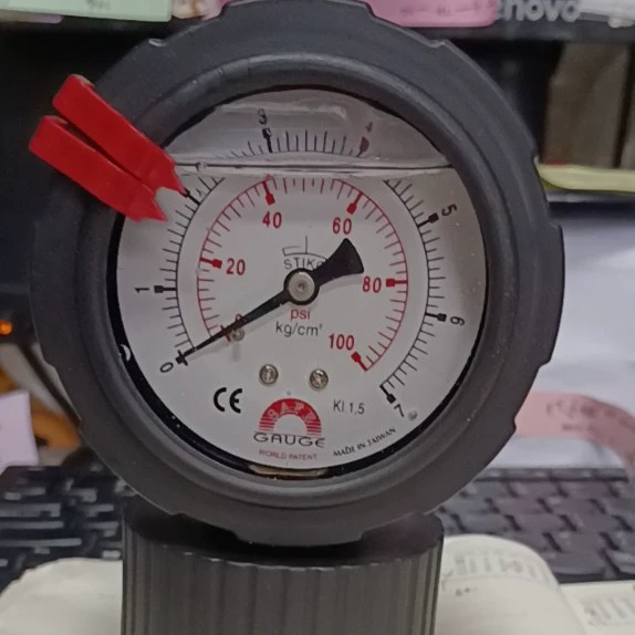 Общая обработка радиальный безопасный манометр Осевая Резьба соединения пластиковая диафрагма PP оболочки шок отрицательное давление