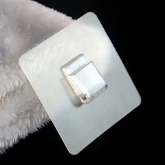 Holeless sticker flat buckle V hook clip solid claw fastener stainless steel shelf U-shaped flat iron clip strong invisible accessories