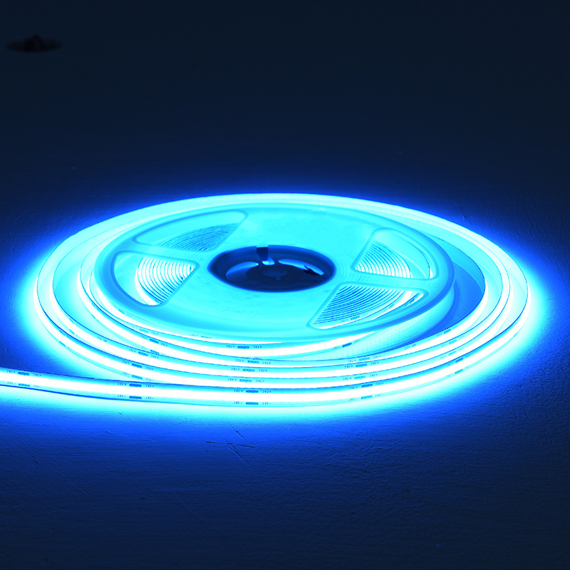 Tira de luz COB 12V 24V Tira flexible Rojo Verde Azul Naranja Rosa Armario de Luz Monocolor Vitrina Impermeable Exterior