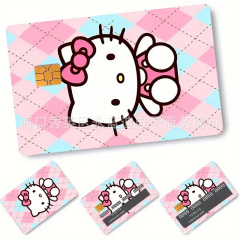 クロスボーダー1セット4枚サンリオクールペンギンカードステッカーシンプルハローキティかわいい风クリスマス