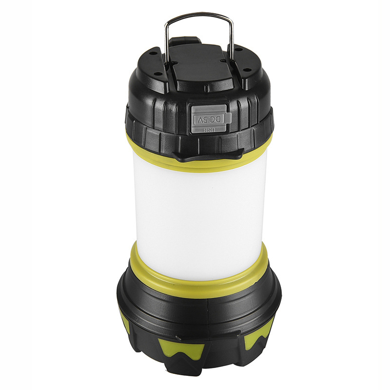 El nuevo reflector portátil de largo alcance ligero fuerte transfronterizo llevó la luz que acampa de la emergencia de alta potencia recargable con la luz lateral