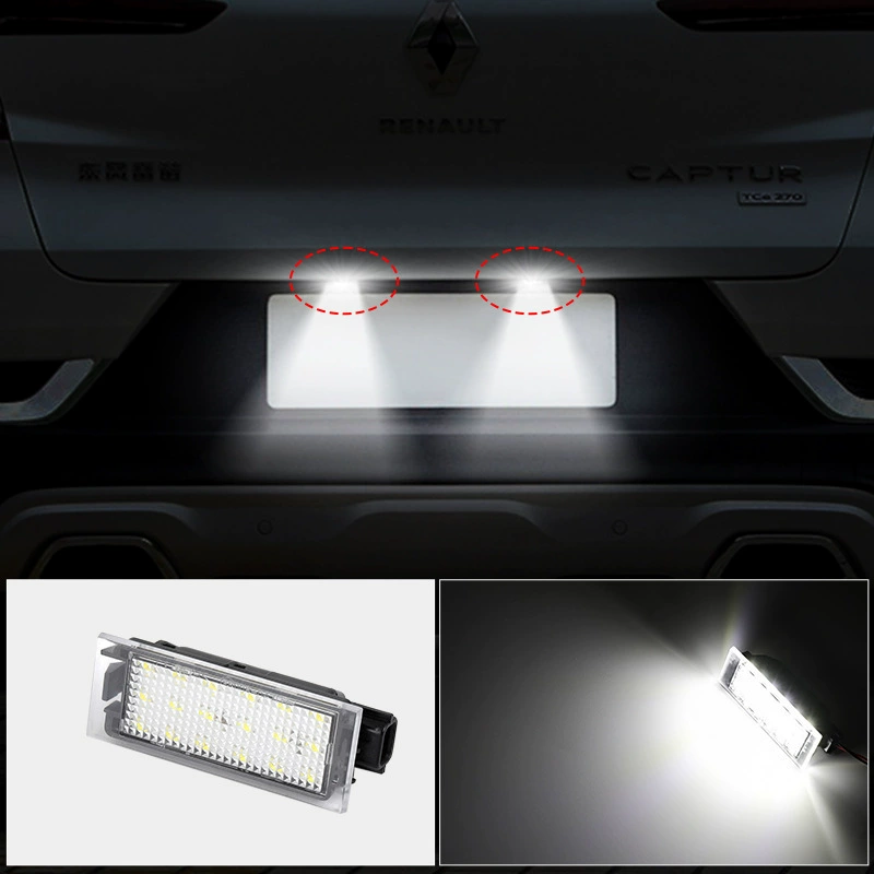 Подходящее для Renault Renault Lantern CLIO LAGUNA ESPACE Megan фонарь для номерного знака LED