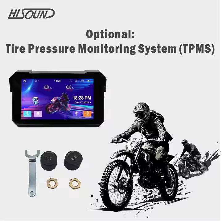 Cross-Border 5inch Motorcycle-Specific Dash Cam Carplay Android Auto Portable Screen Smart Car Device High Definition