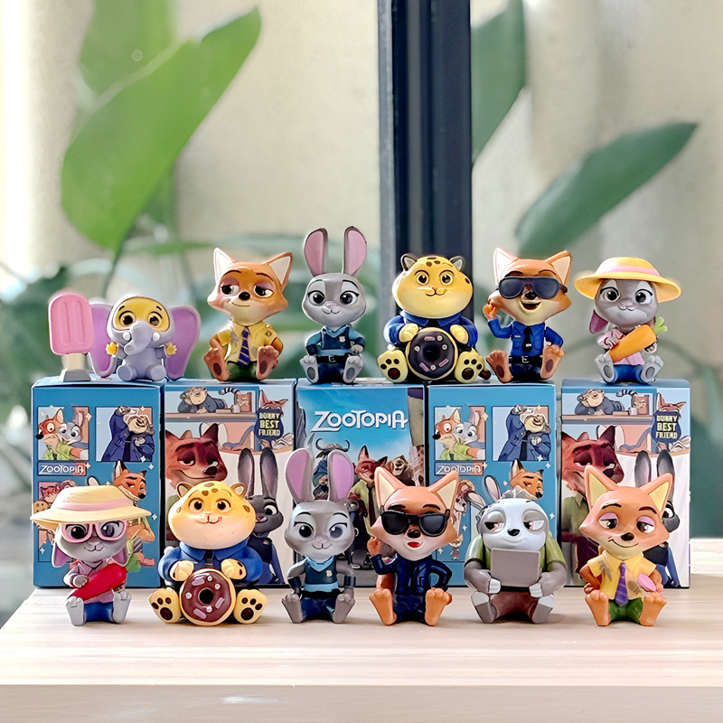 6 Sitting Poses of Zootopia Figures Judy Nick Rabbit Police Officer Kidsren's Birthday Gift Decorative Ornaments Trendy 6 Sitting Poses of Zootopia Figures Judy Nick Rabbit Police Officer Kidsren's Birthday Gift Decorative Ornaments Trendy
