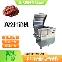 饺子馅真空拌馅机鱼丸馅拌馅料设备火腿肠搅拌设备虾滑肉丸搅馅机