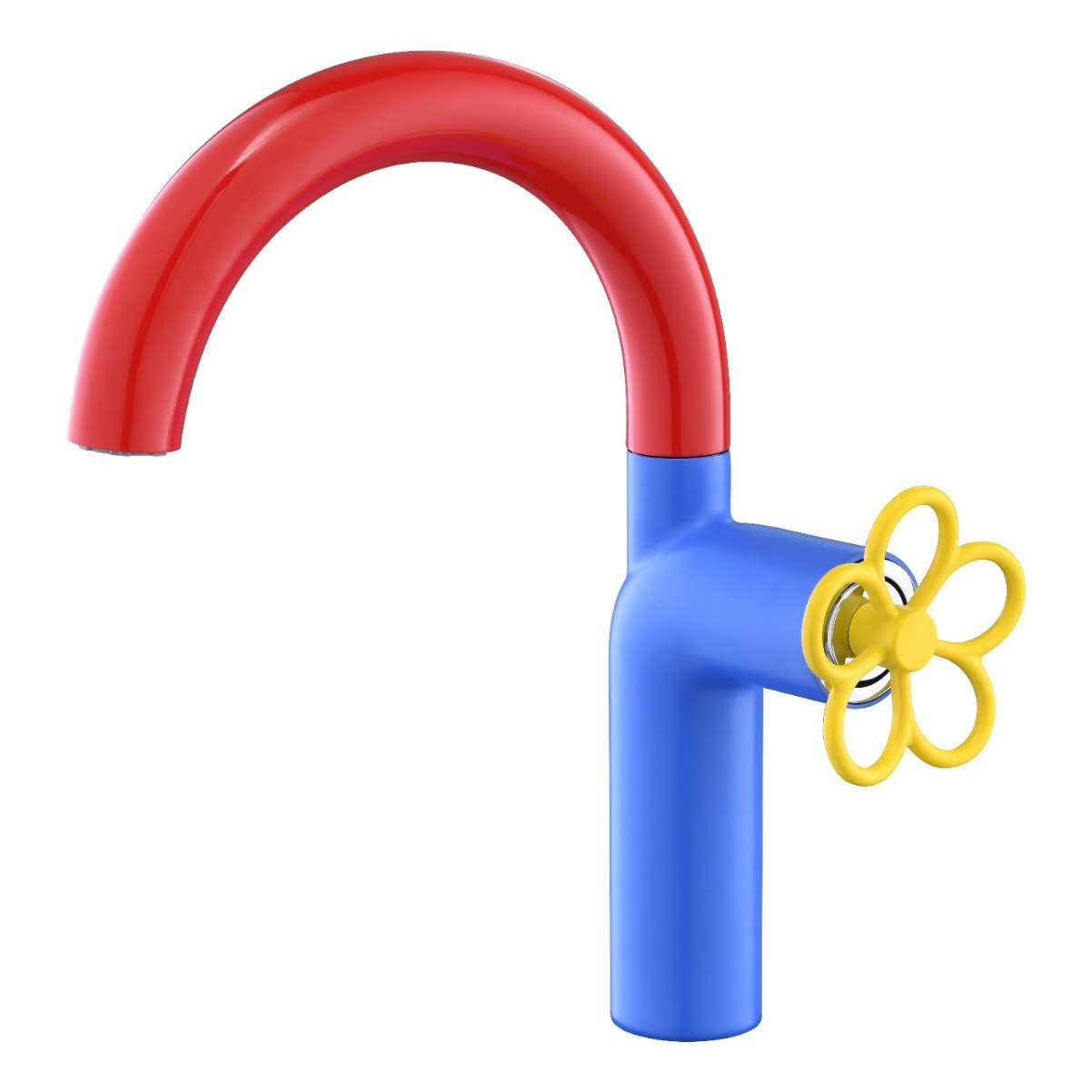 Colorful Hot and Cold Water Copper Faucet Bathroom Bathroom Wash Face Wash Basin Anti-Splash Silent Cross-Border