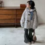 星夜宽松女童加厚毛大衣