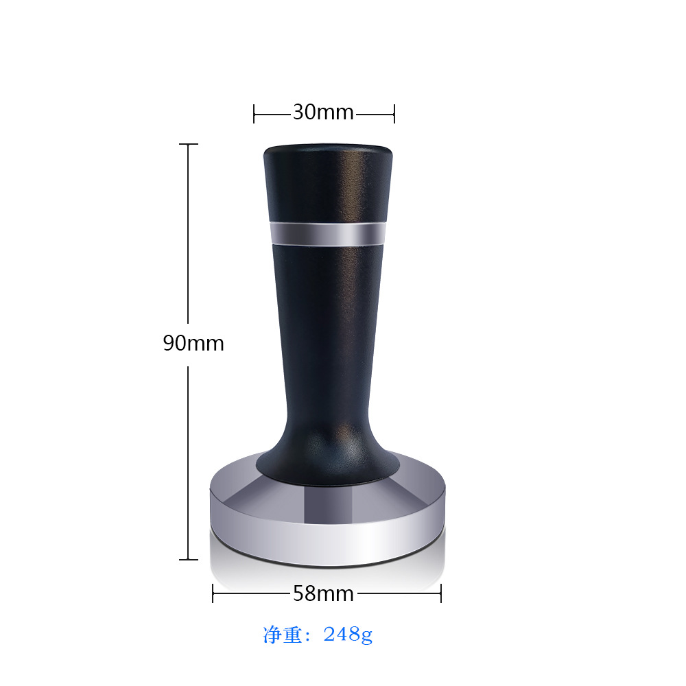 Polvo de café que presiona el martillo Máquina de café italiana Máquina de prensado de polvo de tela de acero inoxidable Polvo de tela presionando el polvo dos en un polvo presionando el martillo