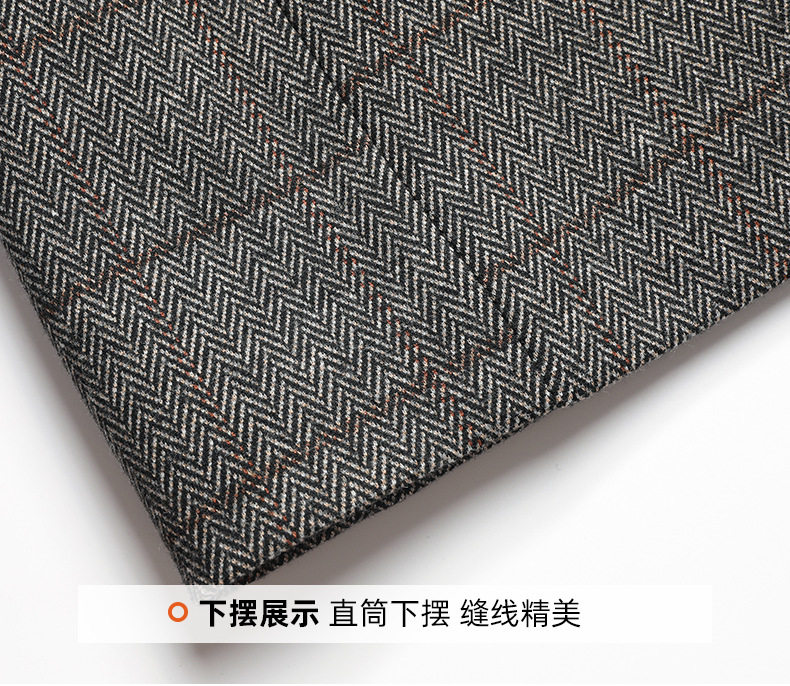 Áo vest nam dáng ôm phong cách Hàn Quốc, chất liệu dày dặn co giãn không cần ủi, họa tiết kẻ sọc — lưới cà phê chi tiết 19