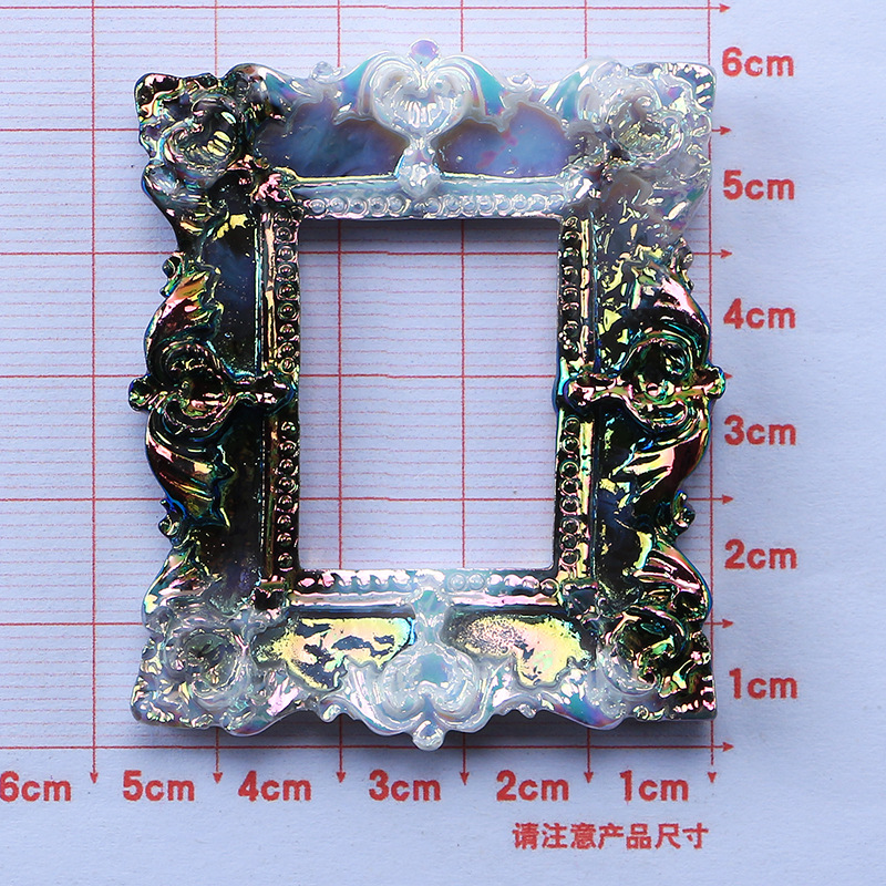 光沢黒バロック馬貝クラシックdiyクリームゴム携帯ケース髪飾りヘアアクセサリー樹脂部品卸売り