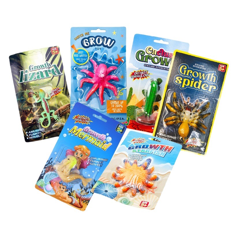 Burbuja de agua expansión dinosaurio animal marino sirena absorbente creativo burbuja grande niños simulación juguete al por mayor