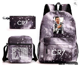 Mochila de tres piezas, mochila para hombres y mujeres, mochila a prueba de salpicaduras [una también es precio al por mayor] mochila de espalda protectora