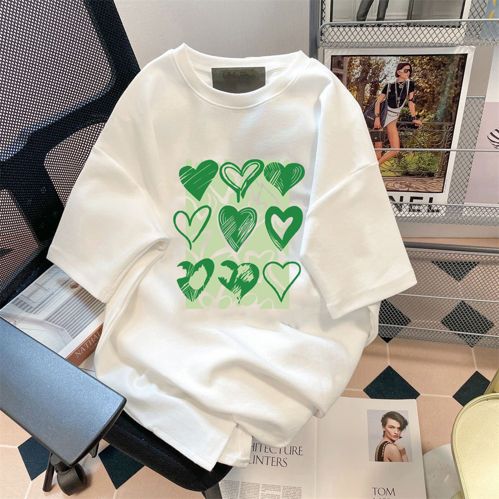 Camisetas de verano de manga corta para hombre y mujer, tops modernos para jóvenes, estilo coreano, estilo pareja, casual, versátil, de seda helada