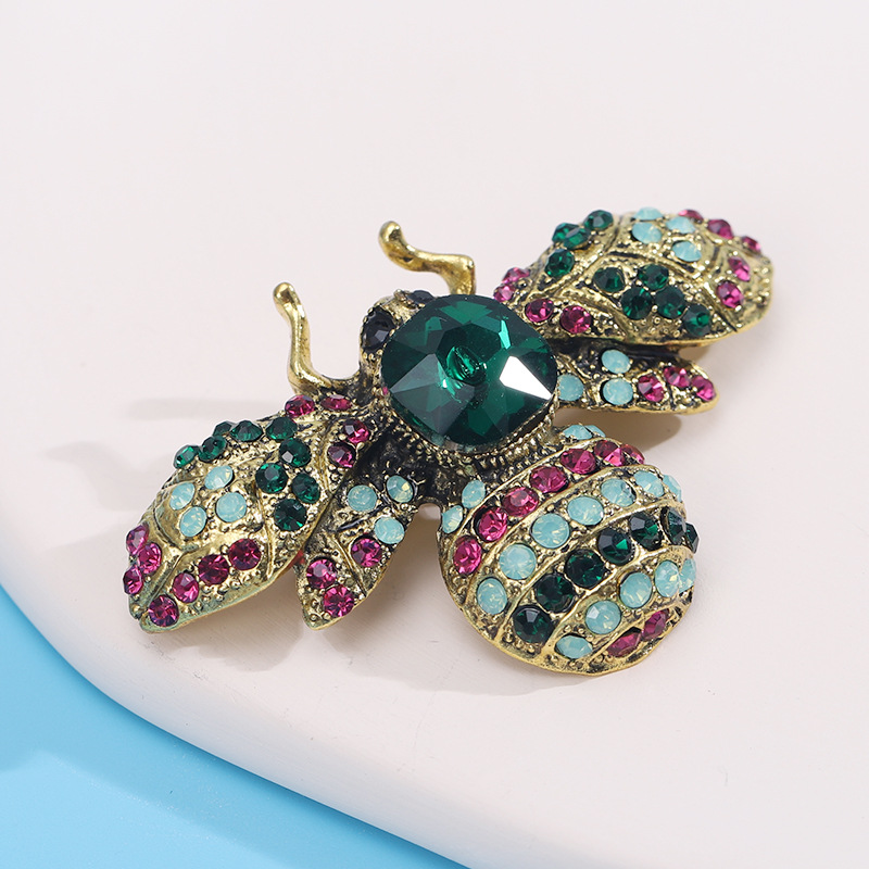23g Weight Rhinestones Inlay Material Brooches Classification Banquet Occasion Alloy Material All Seasons Season Women's Gender Inlay Design Retro Style Retro Pin Alloy Inlay Rhinestones Women's Brooches 4
