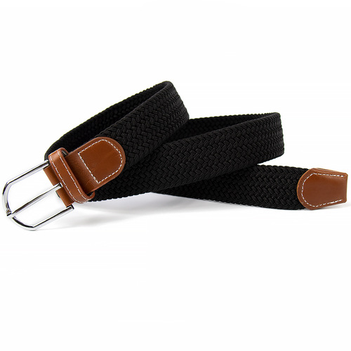 New foreign trade cross-border children's elastic belt pure cotton belt alloy pin buckle versatile belt men's woven belt