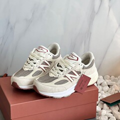美産男女靴990V6レトロ高ジョギングシューズ新型白紅親父靴カップルnbv6 ol厚い底