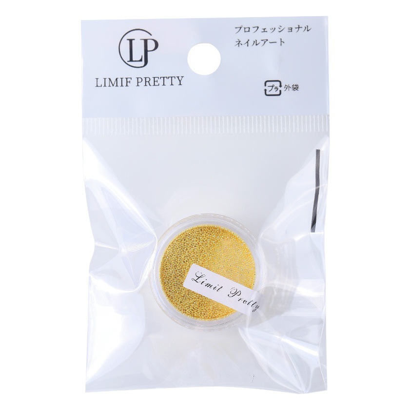 De estilo japonés de Internet celebridad joyería de uñas de oro y plata pequeñas cuentas de acero pequeño tamaño 0,4 colorfast decoraciones de metal micro cuentas mini