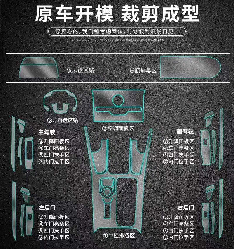 Haval Big Dog Central Control Film Interior Film Car Interior Protective Film Car Interior Decoration Modification Supplies Hd-Tpu