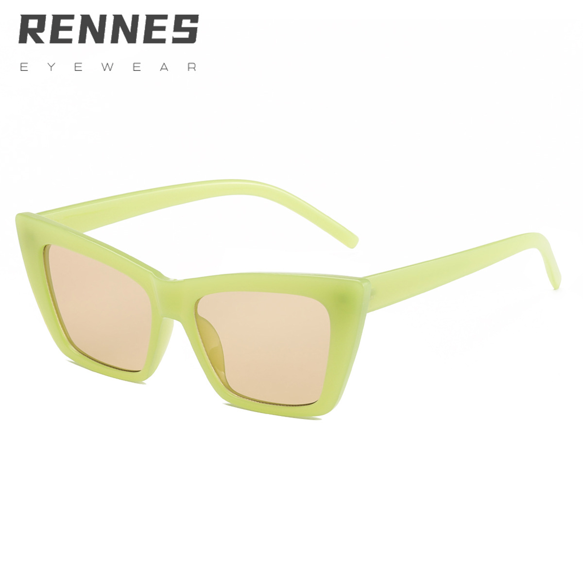 2021 nueva moda retro europea y americana gafas de sol ojo de gato mujer ins jalea color personalidad Internet celebridad hombres y mujeres gafas de sol