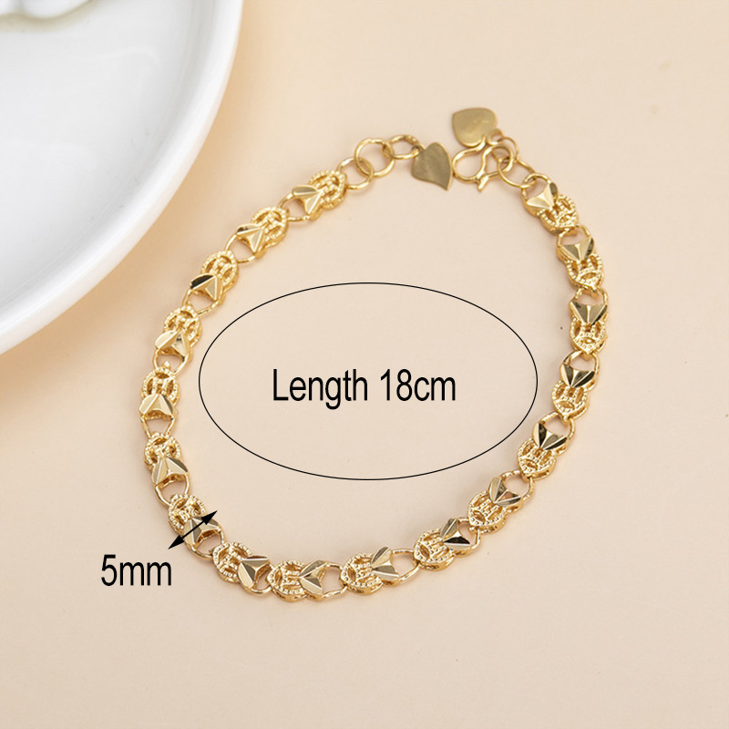 Fashion Rhombus Brass Plating Bracelets 1 Piece