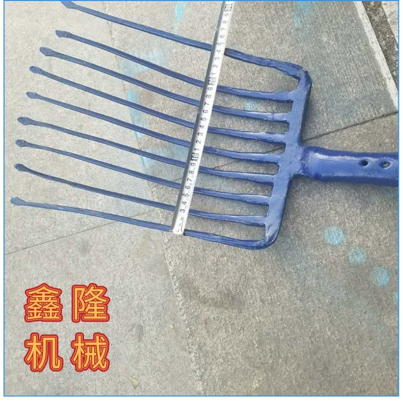 Кованая борона с девятью зубьями Кованая вилка с девятью зубьями Стальная вилка с девятью зубьями для железной дороги