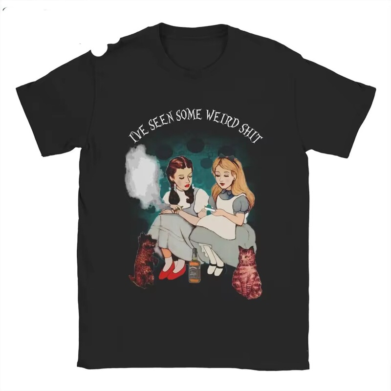 Alice Dorothy Strange Alice in Wonderland Women's T-Shirt Short Sleeve Round Neck T-Shirt Summer Top