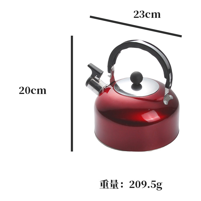 Hervidor de acero inoxidable con fondo plano cocina de gas doméstica horno electromagnético tetera doméstica portátil al aire libre hervidor de agua