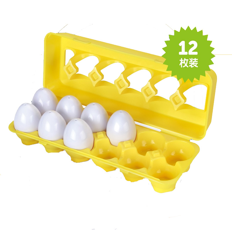 Educación temprana de los niños transfronterizos que empareja forma de huevo inteligente que empareja clasificación cognitiva de color ayudas didácticas juguete educativo del bebé huevo